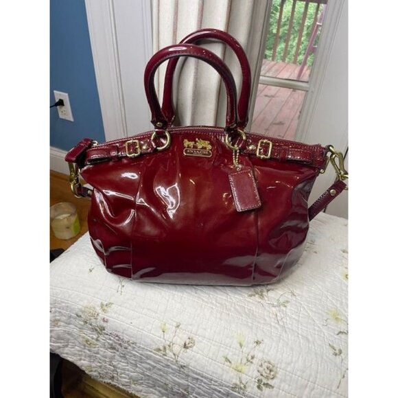 Coach Handbags - THIS IITEM HAS SOLD Vintage Coach Madison Patent Satchel – Y2K It Girl Energy